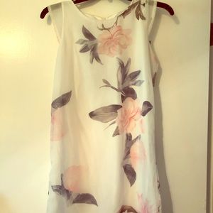 Beautiful white floral summer dress